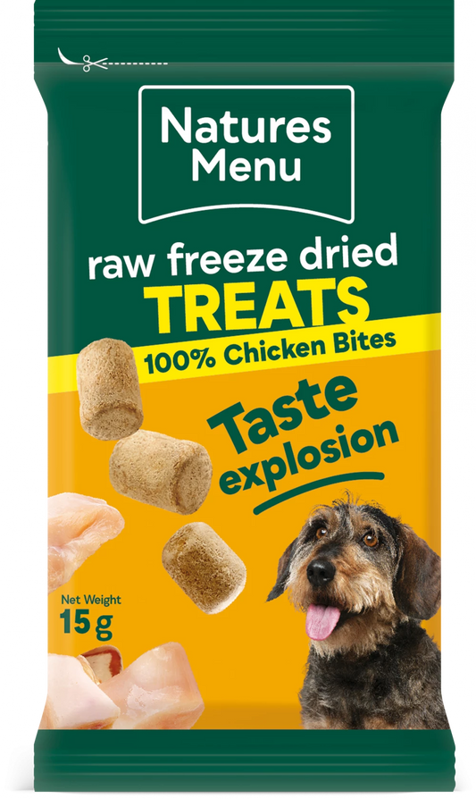 Freeze Dried Meat Bites  100% Chicken For All Dogs