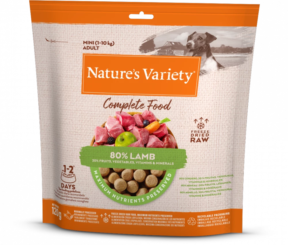 Complete Freeze Dried Food  Lamb For Adult Dogs